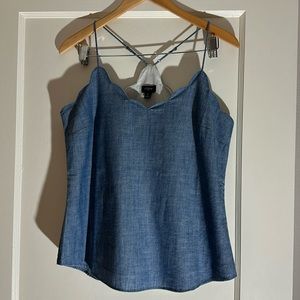 NWT! JCrew Halter Tank Top Denim Size 6